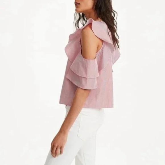 Club Monaco Hamisi Ruffle Blouse - Picture 2 of 11